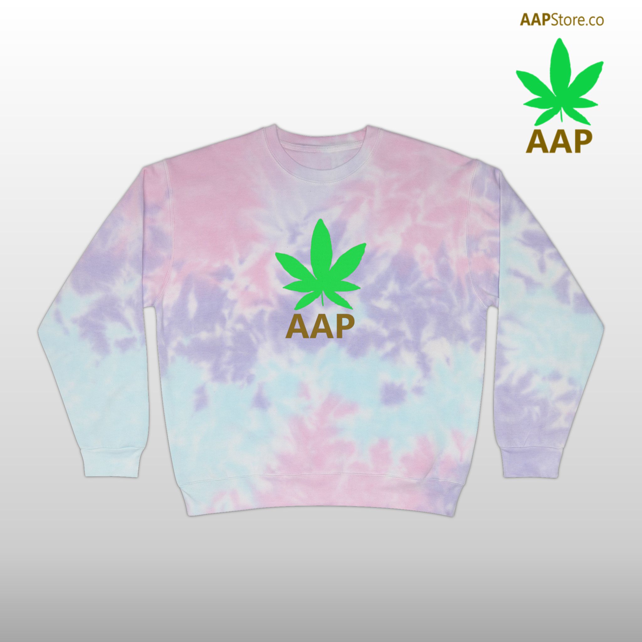 Follow The Program AAP Original AttitudeAdjustment.shop Logo Tie-Dye Sweatshirt - Image 3
