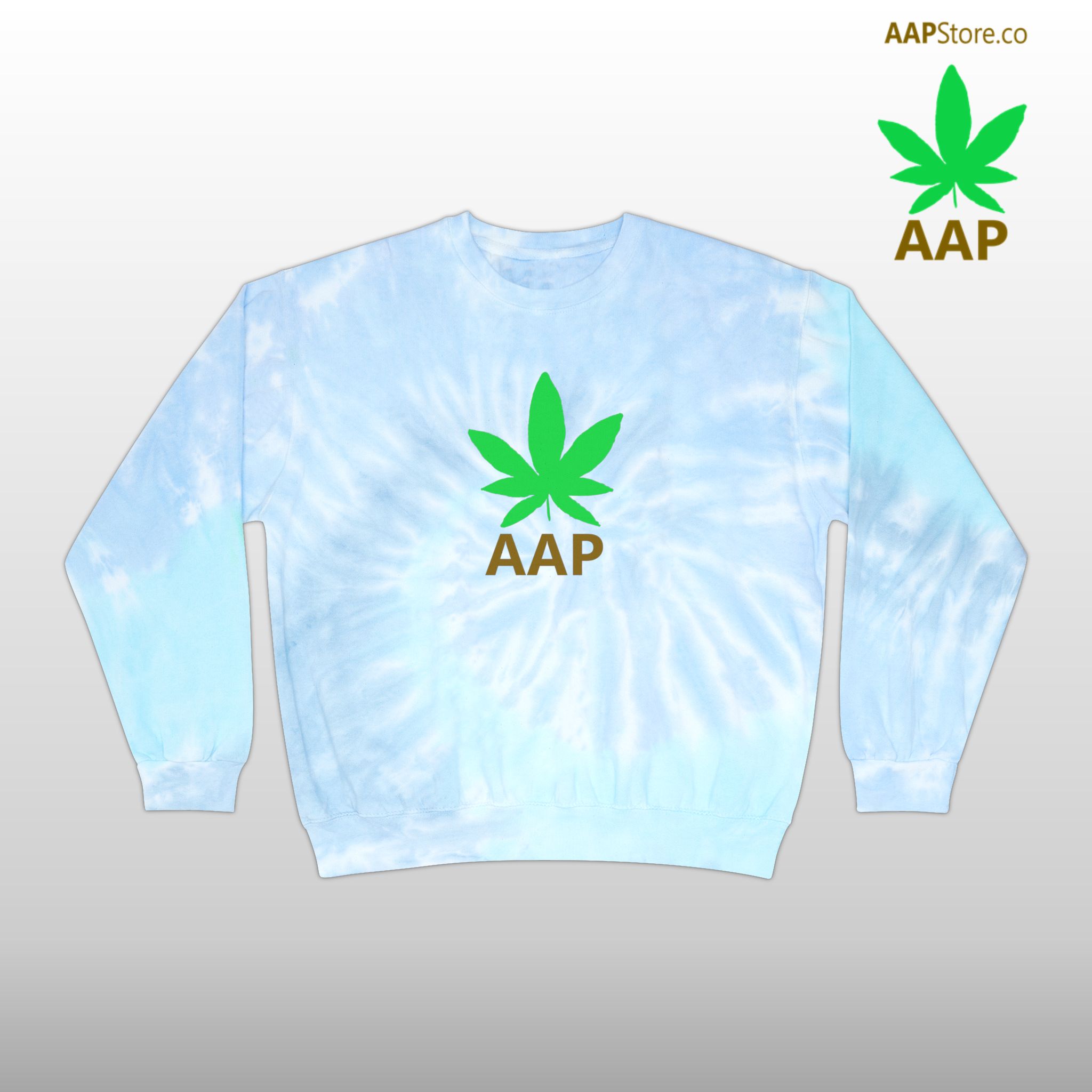 Follow The Program AAP Original AttitudeAdjustment.shop Logo Tie-Dye Sweatshirt - Image 2