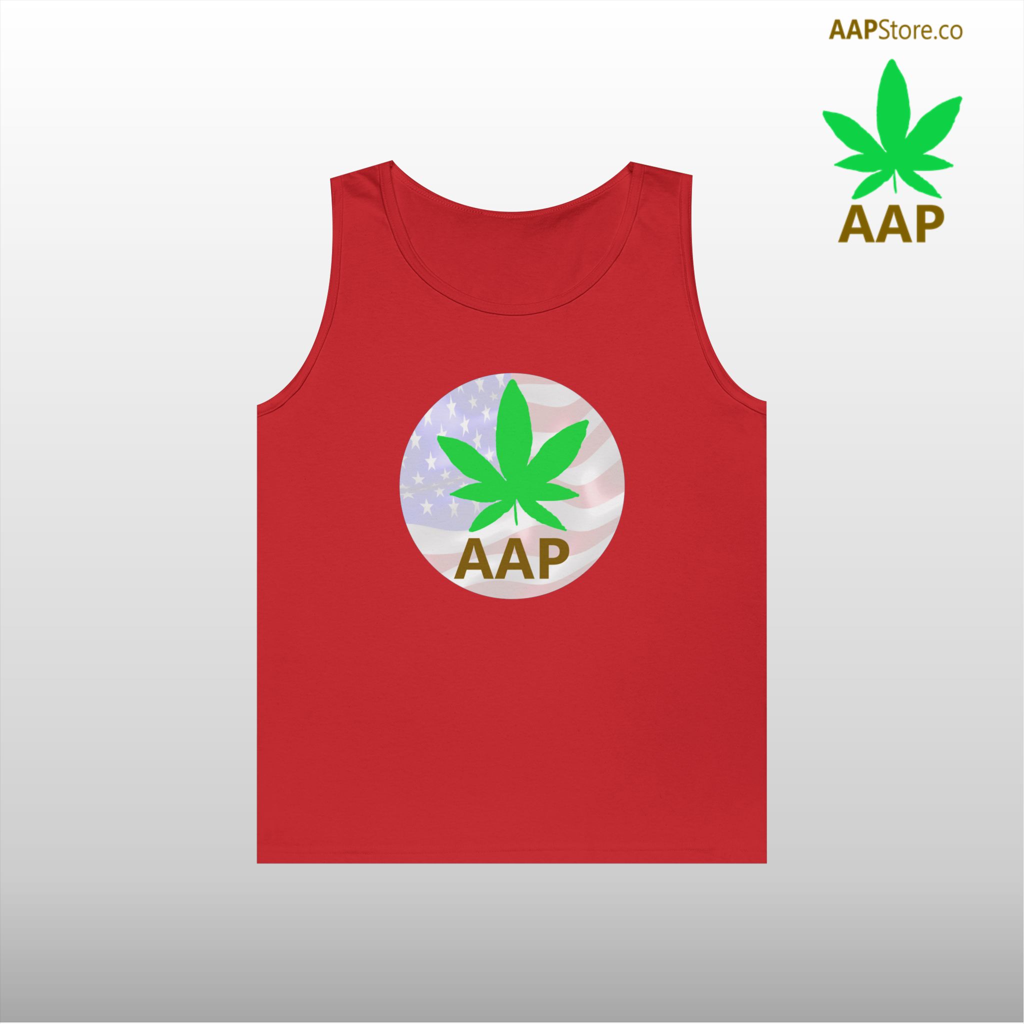 Puff It Up For Freedom AAP Original AttitudeAdjustment.shop Freedom Logo Tank Top