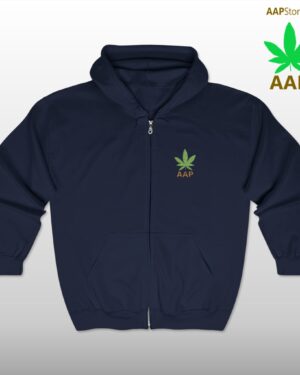 Follow The Program AAP Original AttitudeAdjustment.shop Pocket Logo Full Zip Hooded Sweatshirt