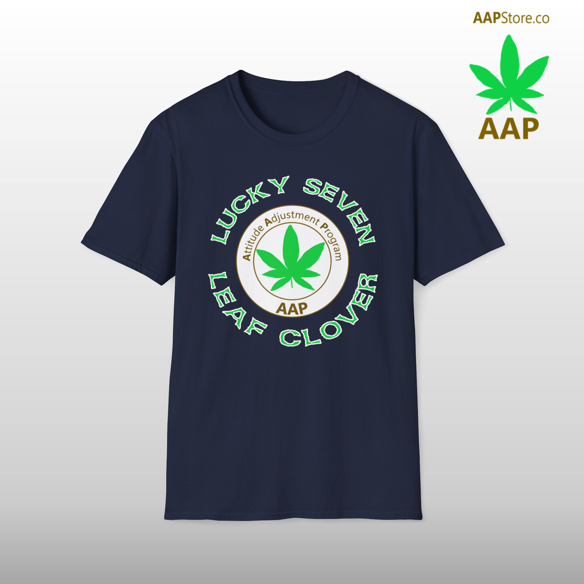 Lucky Seven Leaf Clover Stoner Tee - Image 3