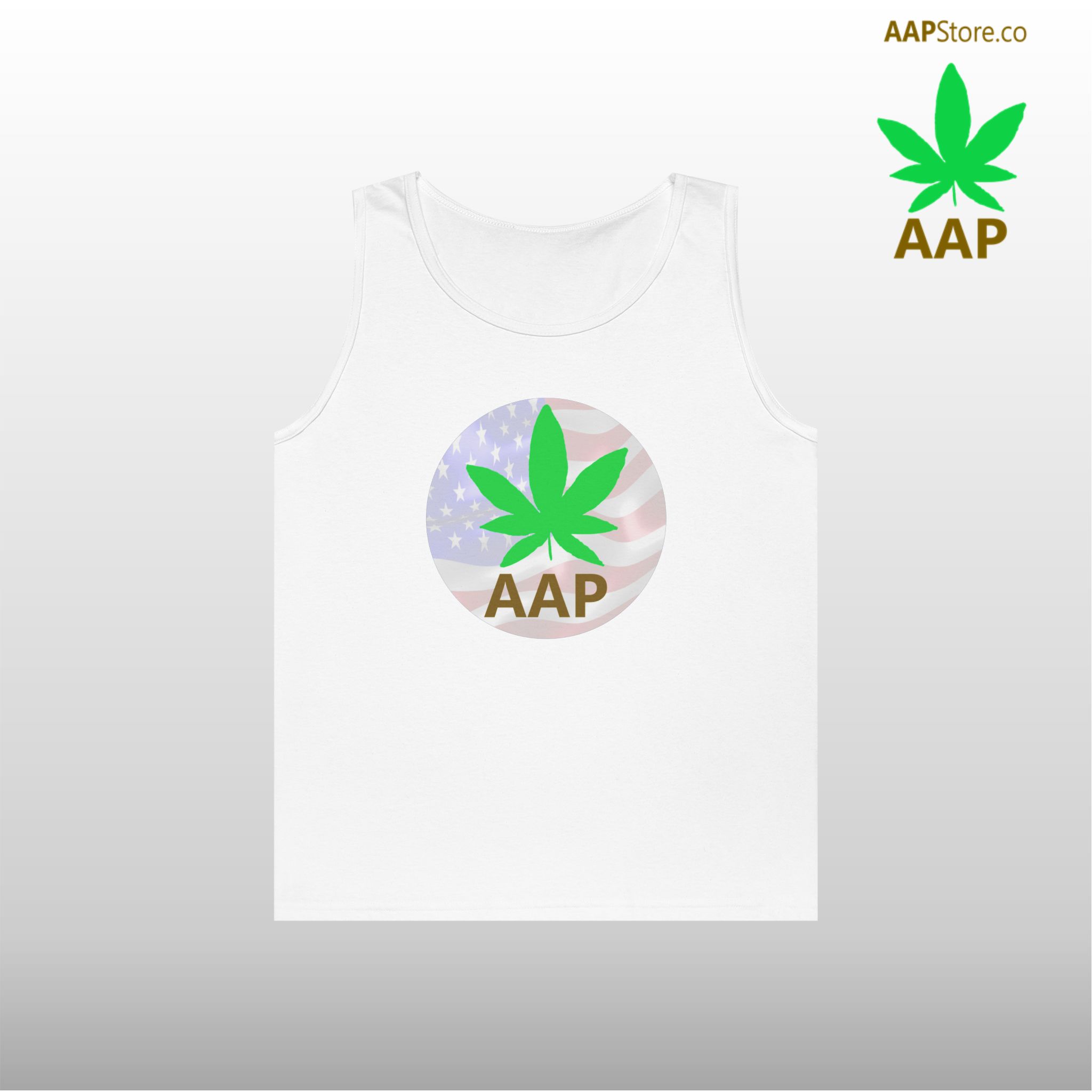 Puff It Up For Freedom AAP Original AttitudeAdjustment.shop Freedom Logo Tank Top - Image 2