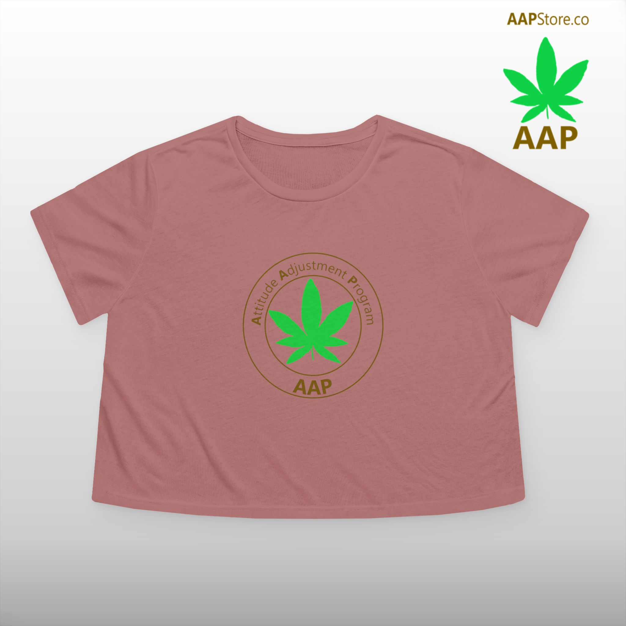 Follow The Program AAP Original Women's Flowy Cropped Tee - Image 3