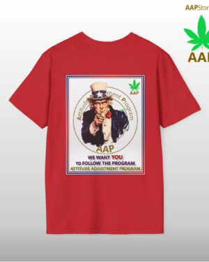 Puff It Up For Freedom AAP Original We Want You To Follow The Program 2-sided Tee