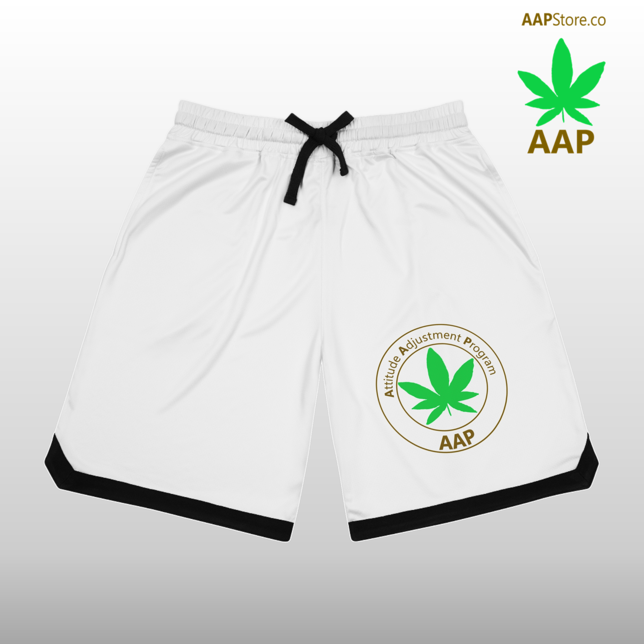 Follow The Program AAP Original White Basketball Shorts