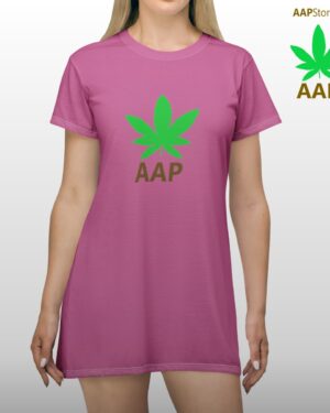 Follow The Program AAP Original AttitudeAdjustment.shop Logo Pink T-Shirt Dress