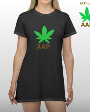 Follow The Program AAP Original AttitudeAdjustment.shop Logo Black T-Shirt Dress