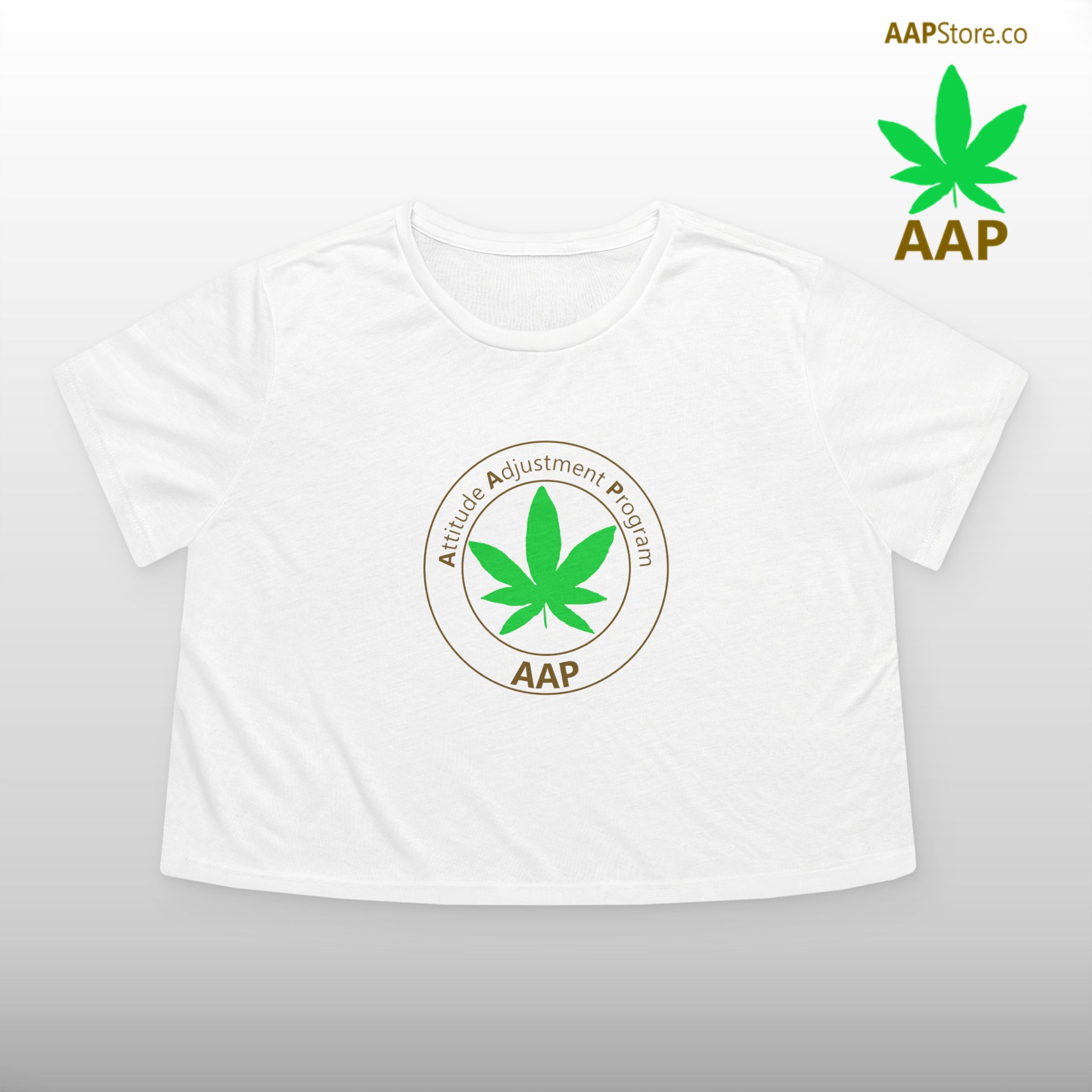 Follow The Program AAP Original Women's Flowy Cropped Tee - Image 2