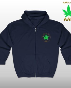 Follow The Program AAP Original Pocket Logo Men's Full Zip Hooded Sweatshirt