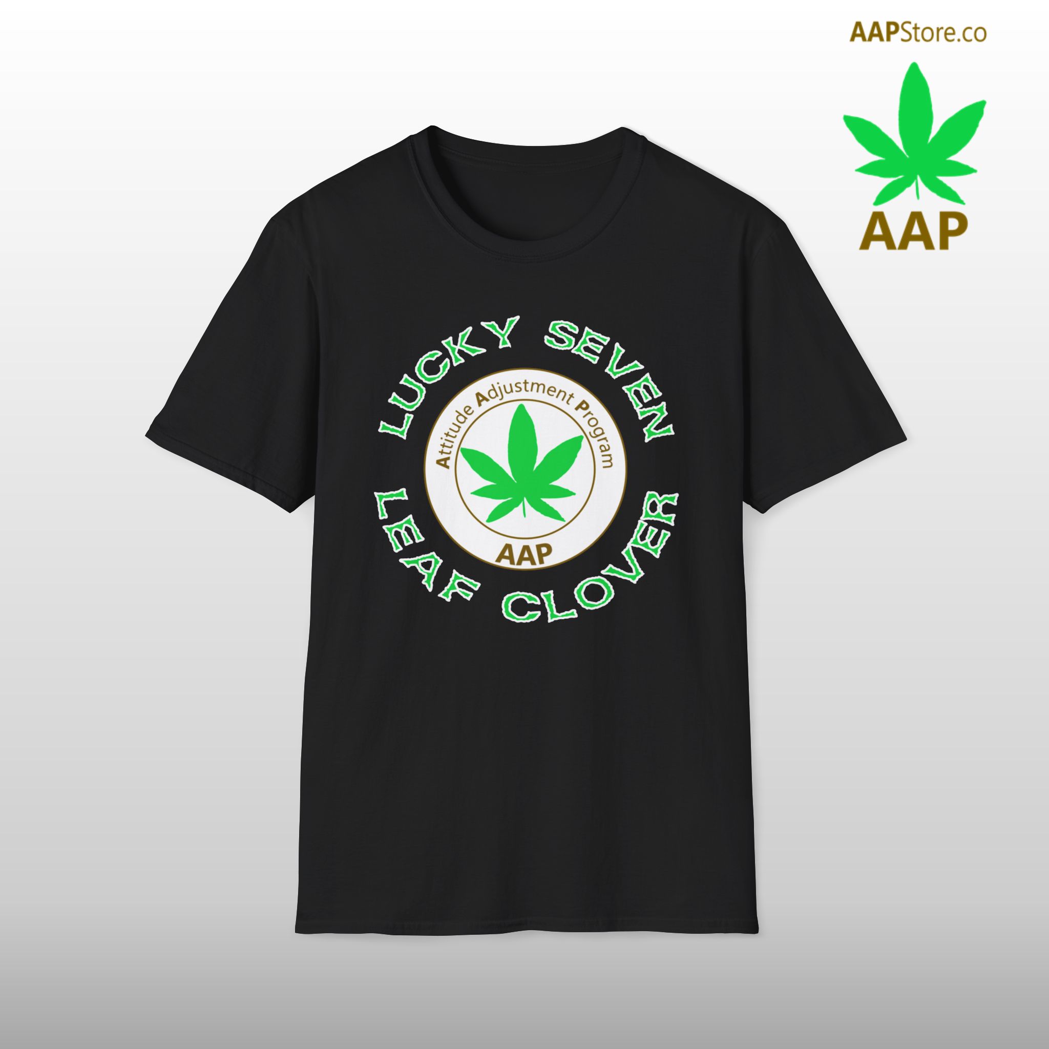AAP Original Lucky Seven Leaf Clover Stoner Tee