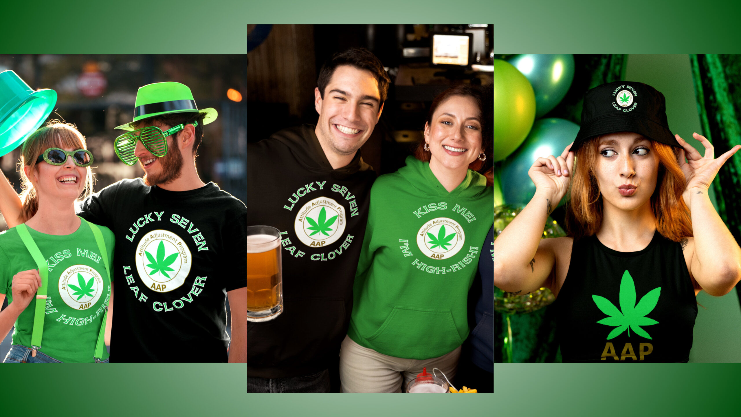 Celebrate St. Patty's With Lucky Seven Leaf Clover By Attitude Adjustment Program Spend $50 Get 20% OFF Coupon AAP20