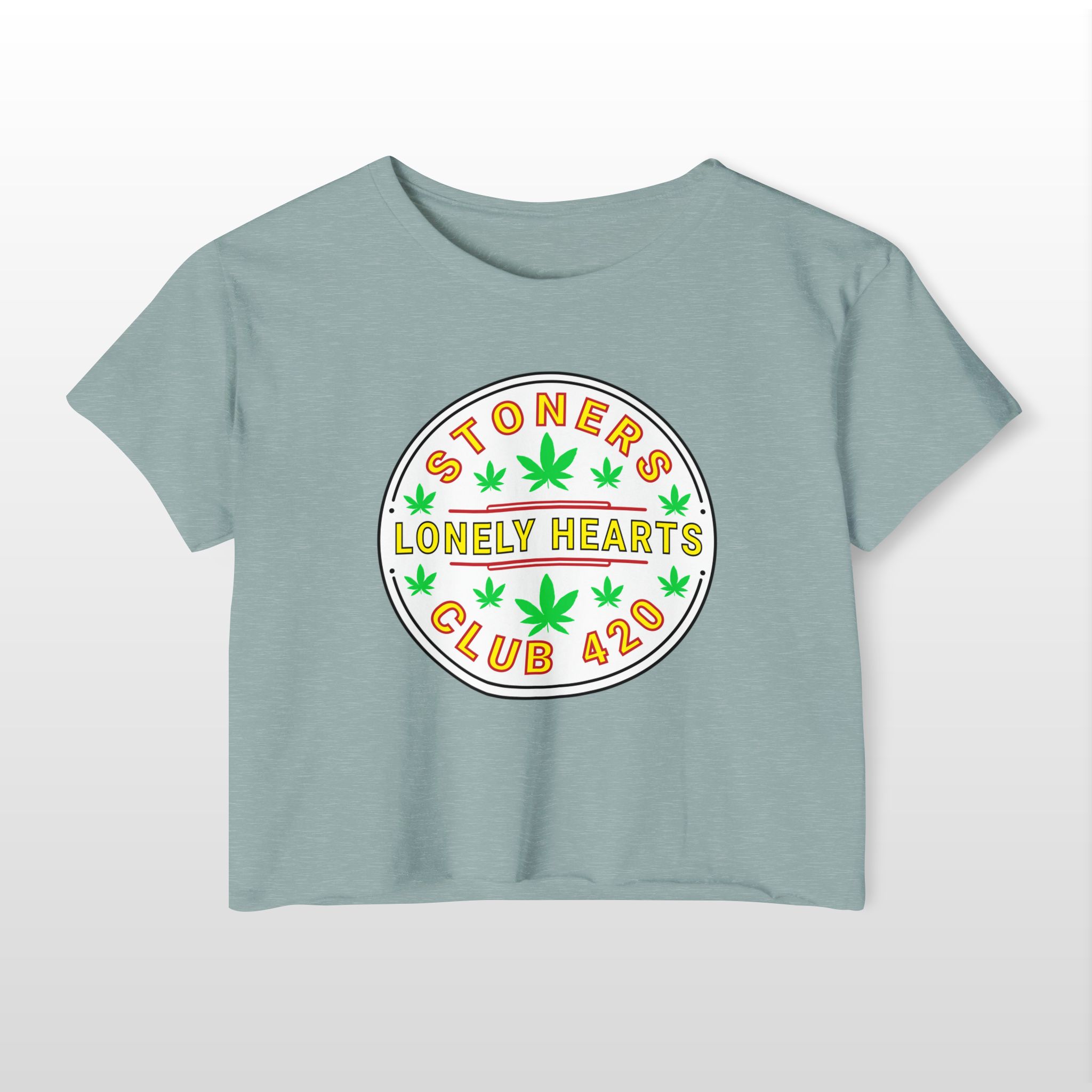 Stoners Lonely Hearts Club 420 Festival Crop Top Tee - Image 5