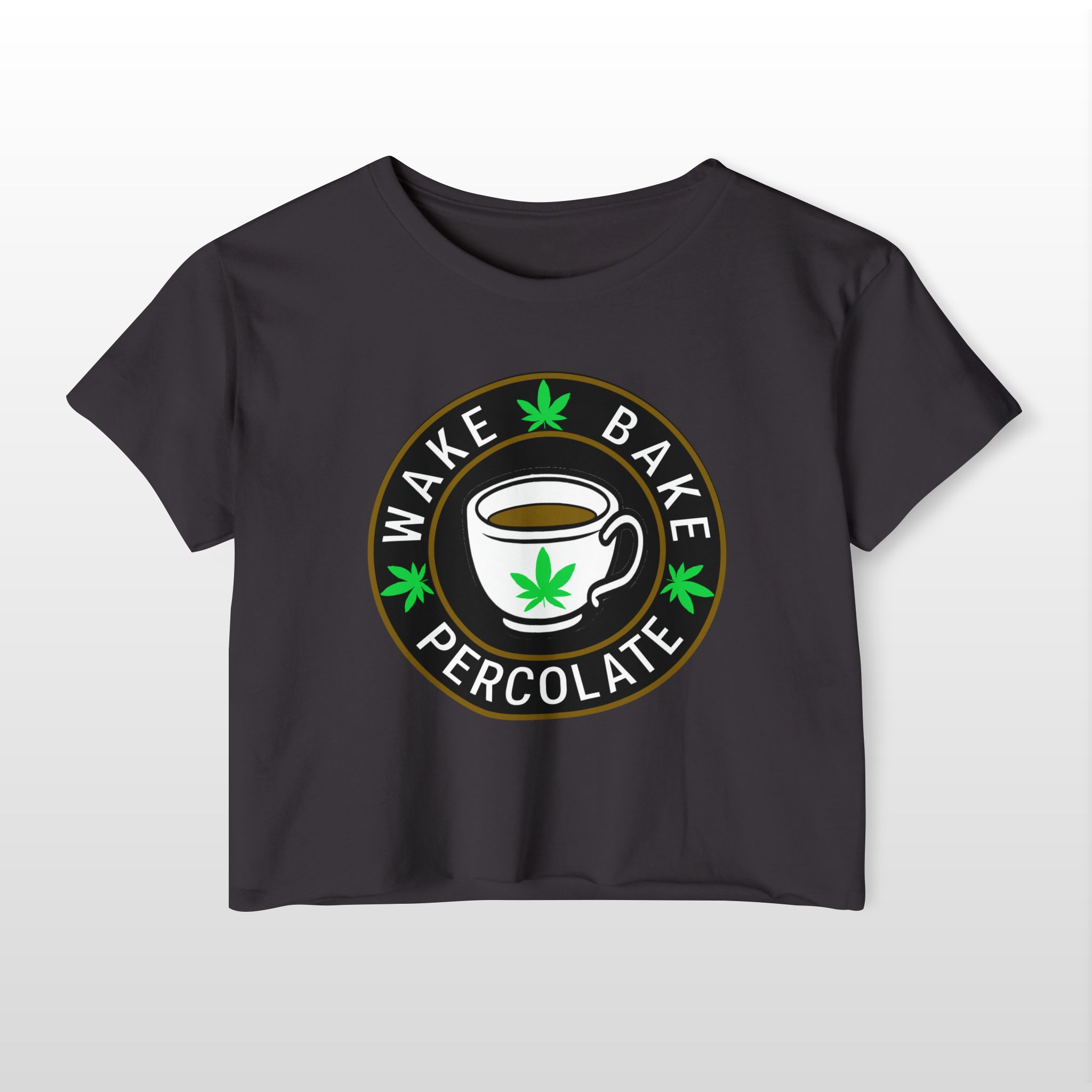 Wake Bake Percolate Crop Top Tee - Image 2