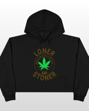 Loner Stoner Crop Hoodie