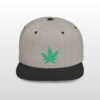 AAP Original Grean Leaf 420 Embroidered Flat Bill Snapback Cap