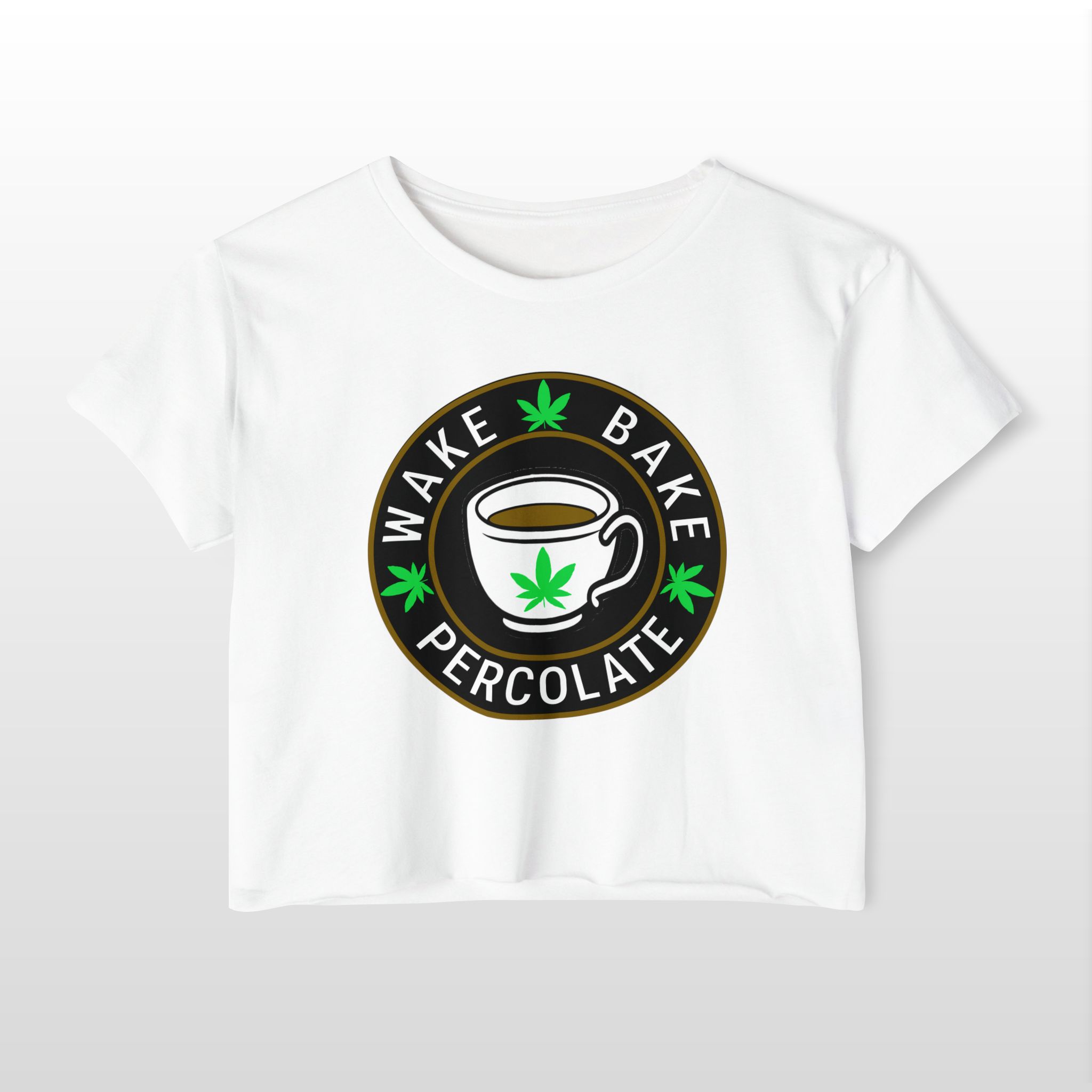 Wake Bake Percolate Crop Top Tee - Image 3