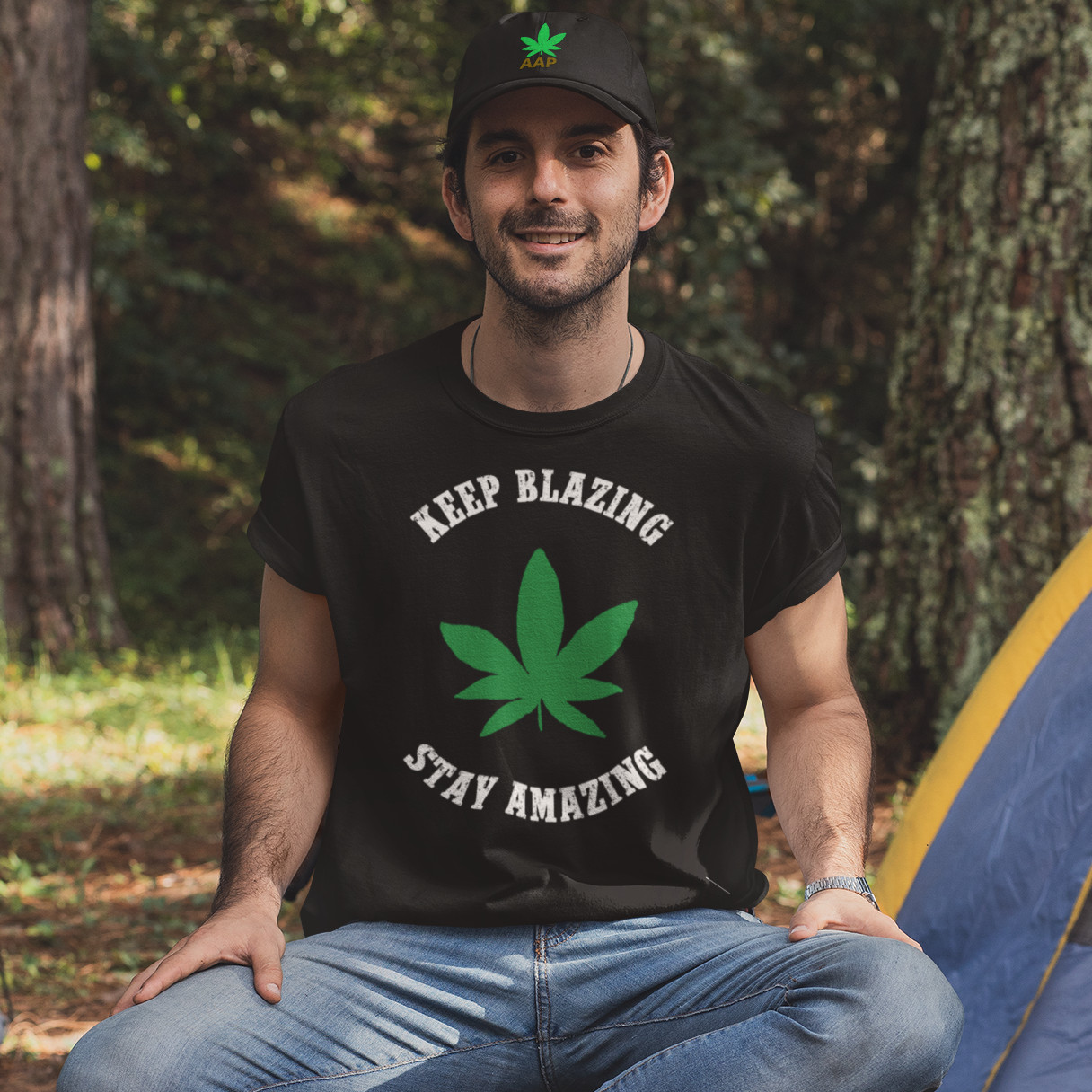 AAP-Keep-Blazing-Stay-Amazing-420-Tee-Black-