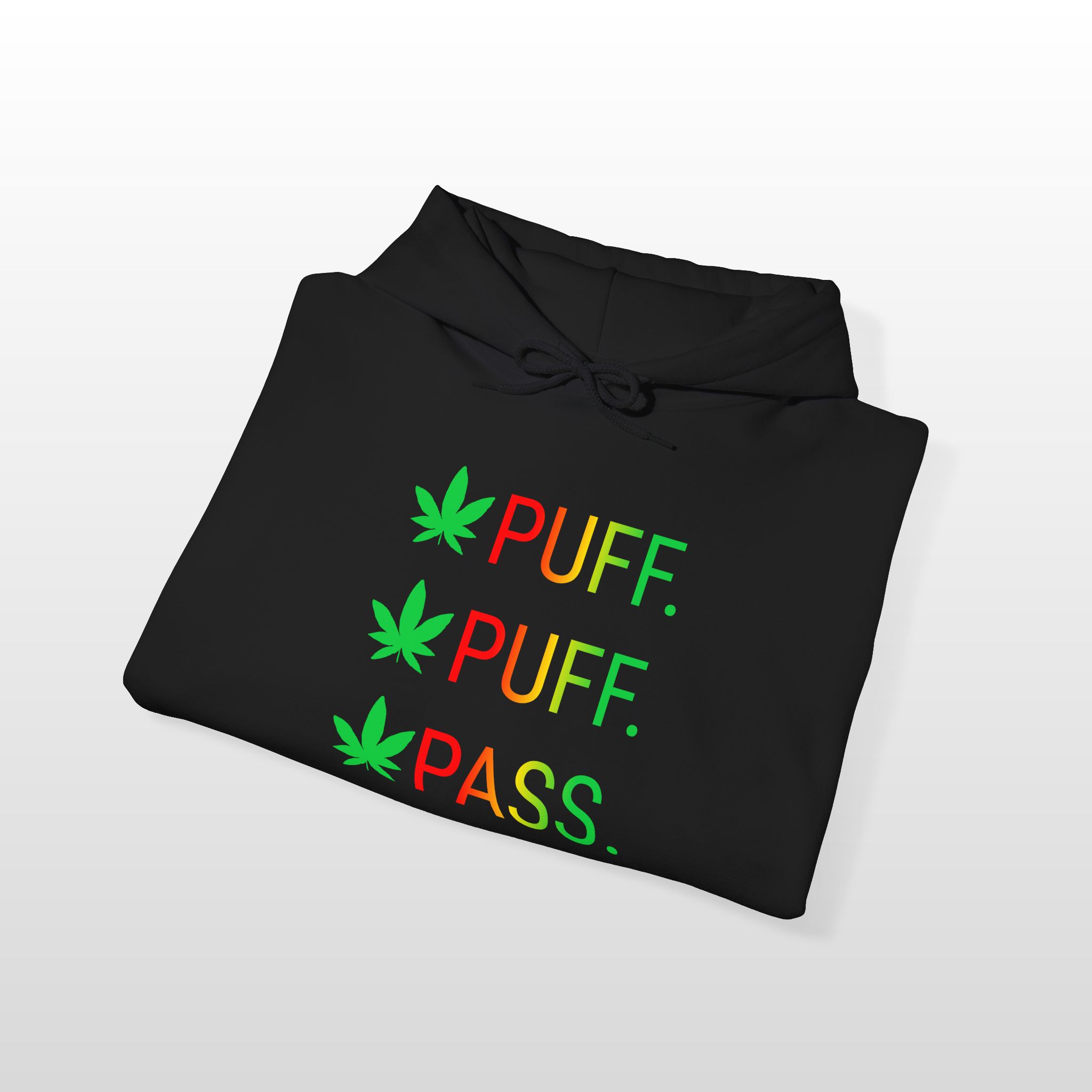 Puff Puff Pass 420 Stoner Hoodie - Image 3
