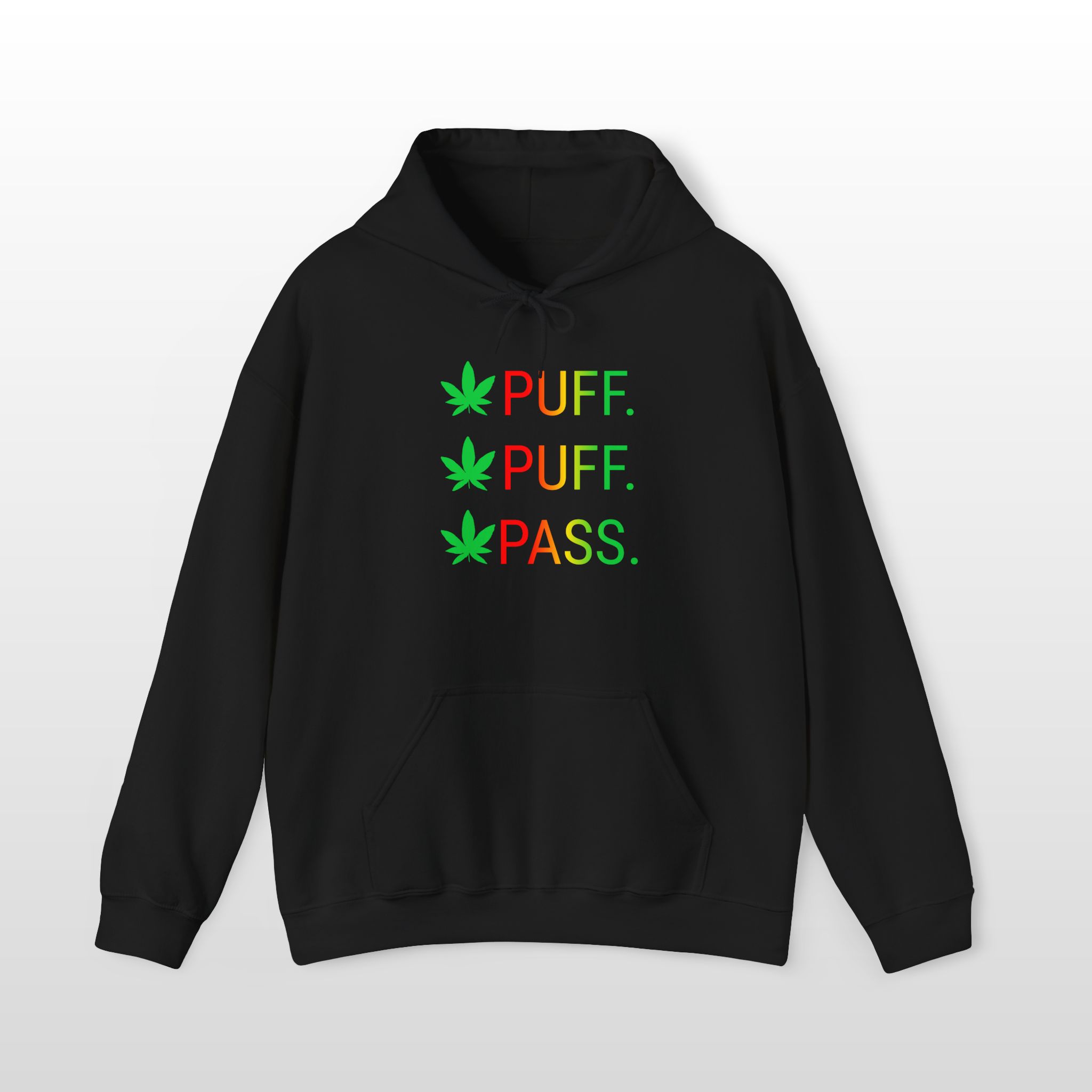 Puff Puff Pass 420 Stoner Hoodie - Image 2