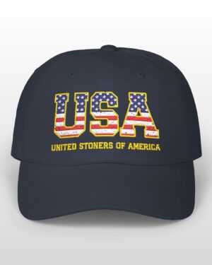 usa united stoners of america embroidered 420 dad hat