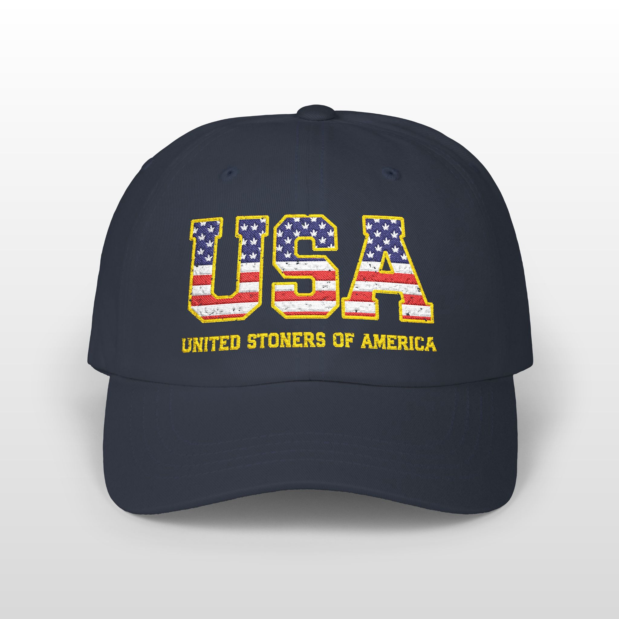 usa united stoners of america embroidered 420 dad hat