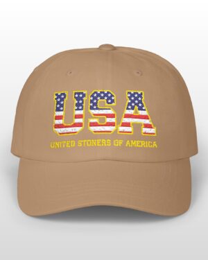 usa united stoners of america embroidered 420 dad hat