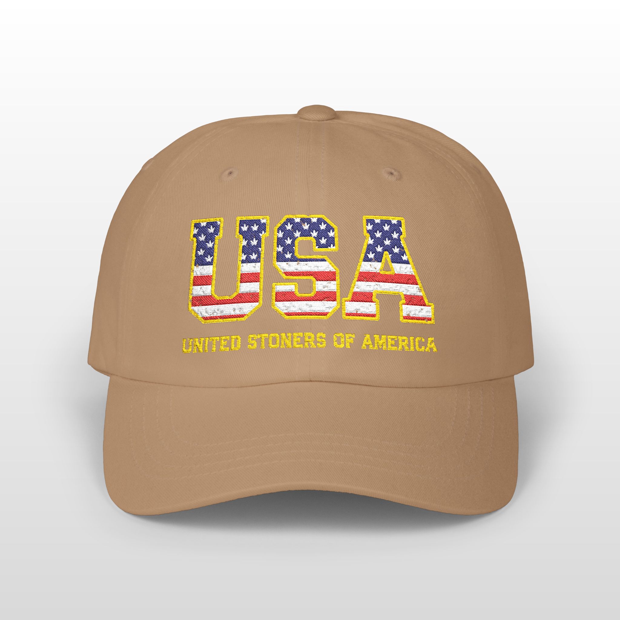 usa united stoners of america embroidered 420 dad hat