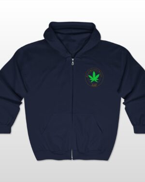 follow the program aap original pocket logo 2 sided full zip hooded sweatshirt