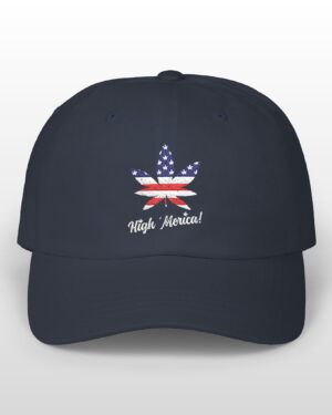 high 'merica! embroidered 420 dad hat