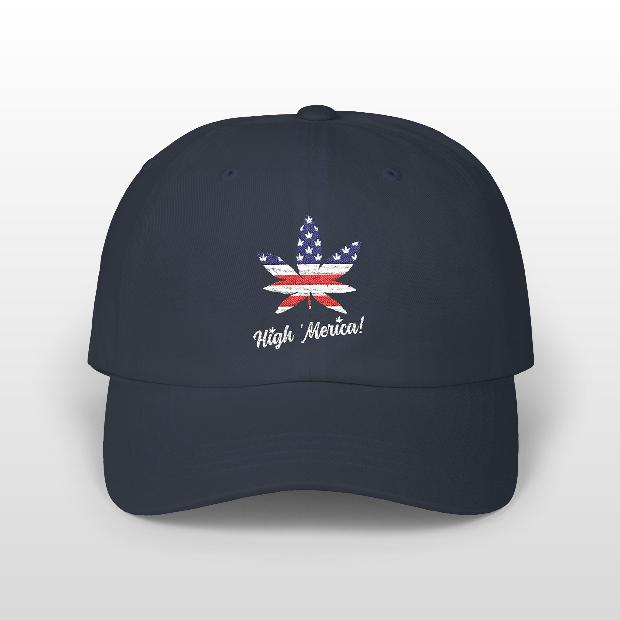 high 'merica! embroidered 420 dad hat