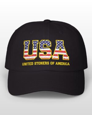 usa united stoners of america embroidered 420 dad hat