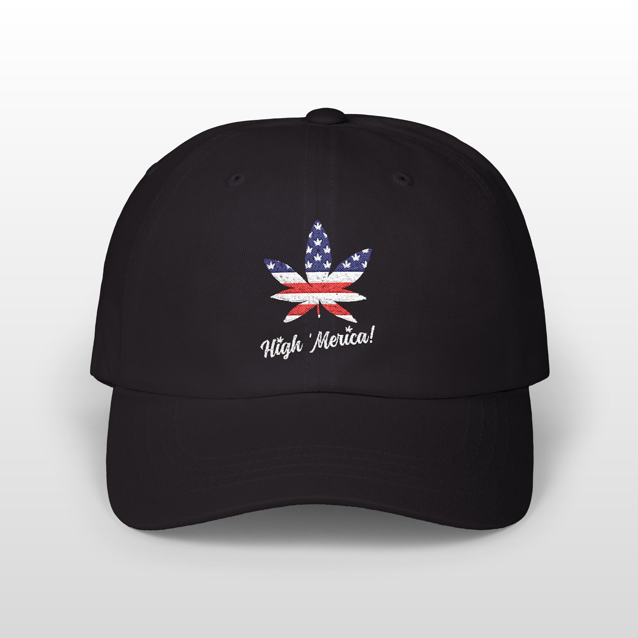 high 'merica! embroidered 420 dad hat