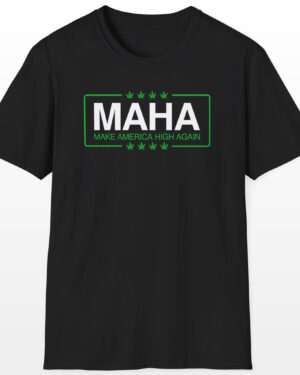maha make america high again 420 tee