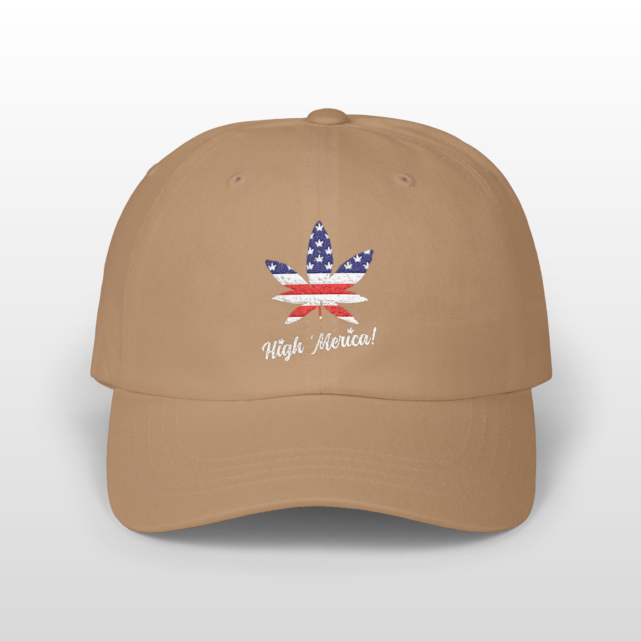 high 'merica! embroidered 420 dad hat