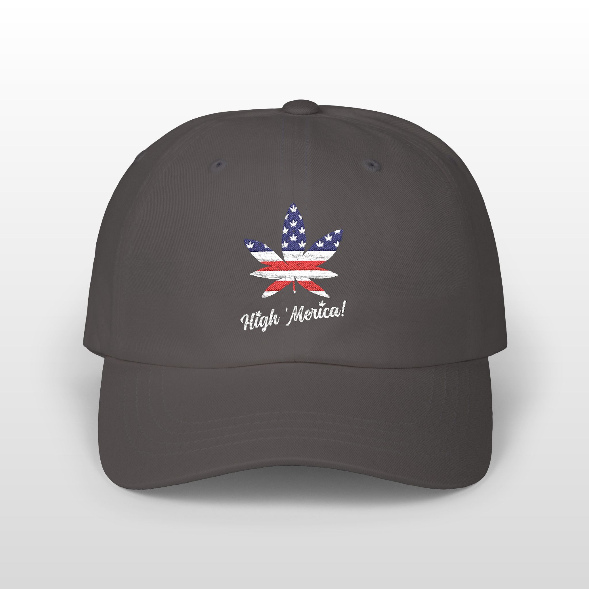 high 'merica! embroidered 420 dad hat
