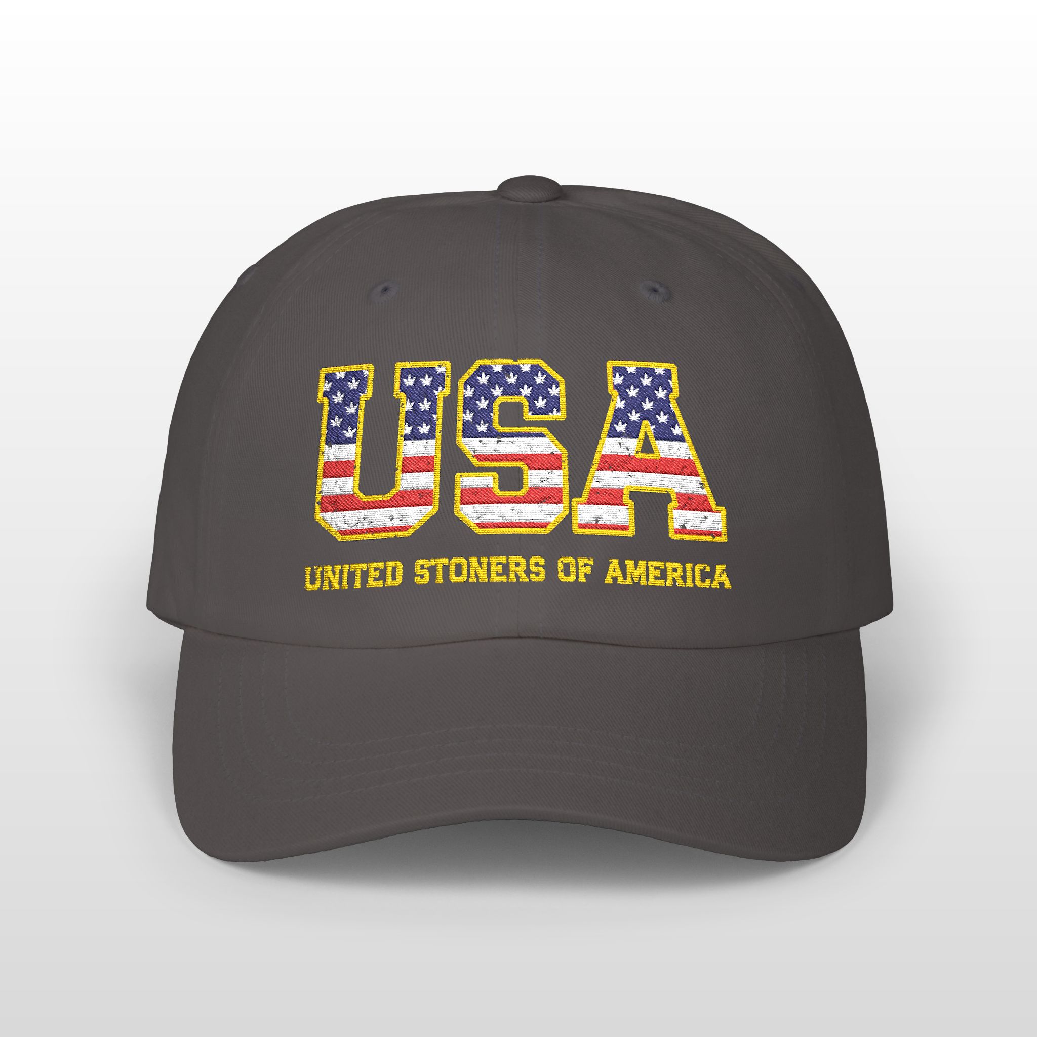 usa united stoners of america embroidered 420 dad hat