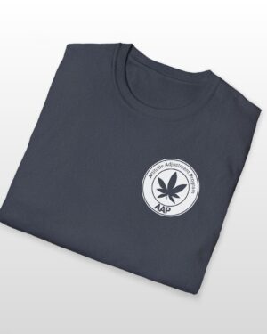 attitude adjustment program clear white pocket badge 420 tee