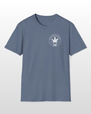 attitude adjustment program aap white pocket badge 420 tee