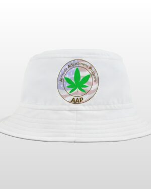 puff it up for freedom aap original white bucket hat