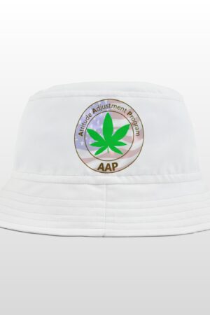 puff it up for freedom aap original white bucket hat