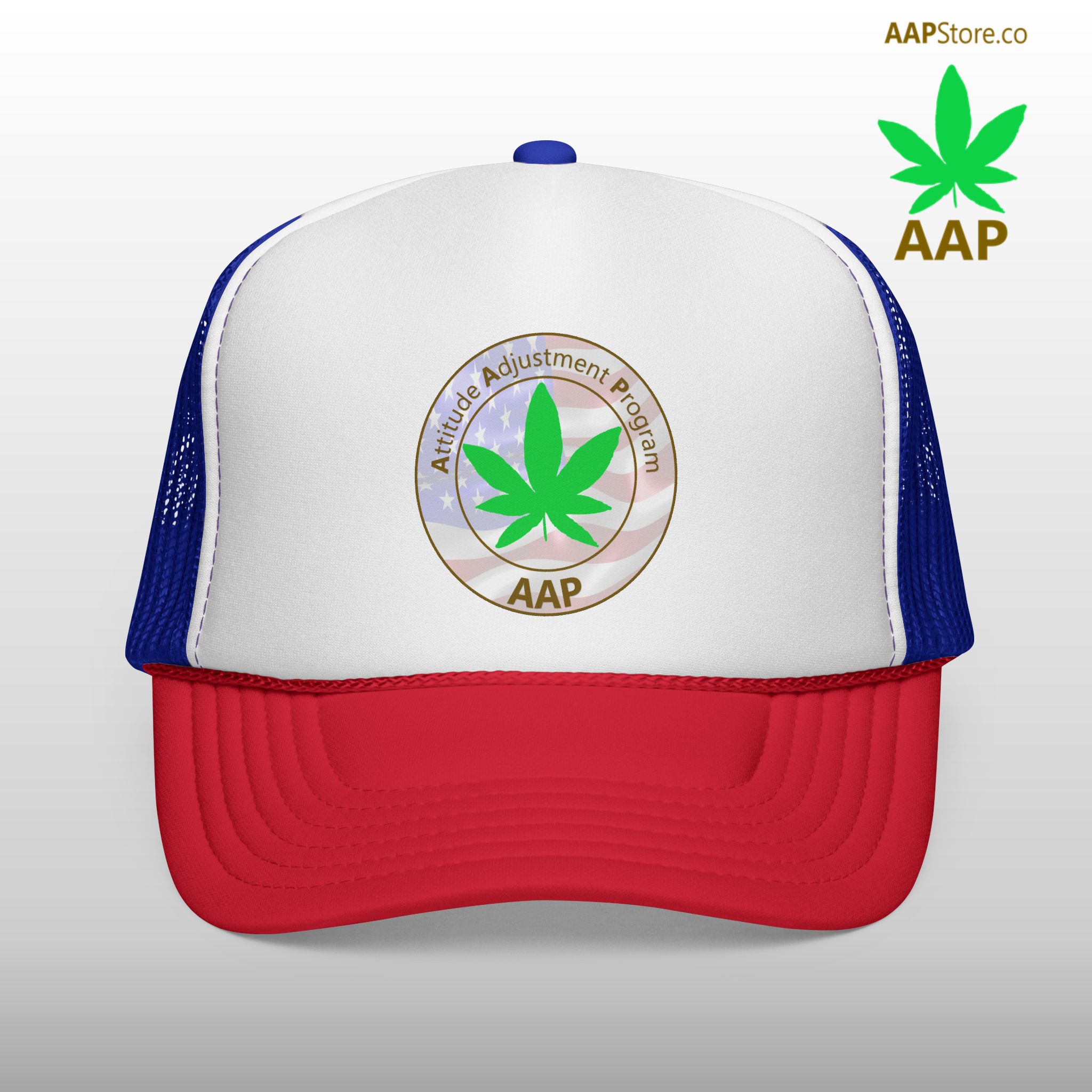 puff it up for freedom aap original freedom logo trucker cap