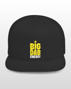 big dab energy 420 embroidered flat bill snapback cap