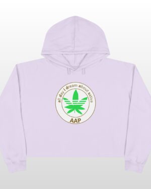 all day i dream about sativa crop hoodie