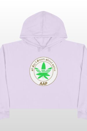 all day i dream about sativa crop hoodie