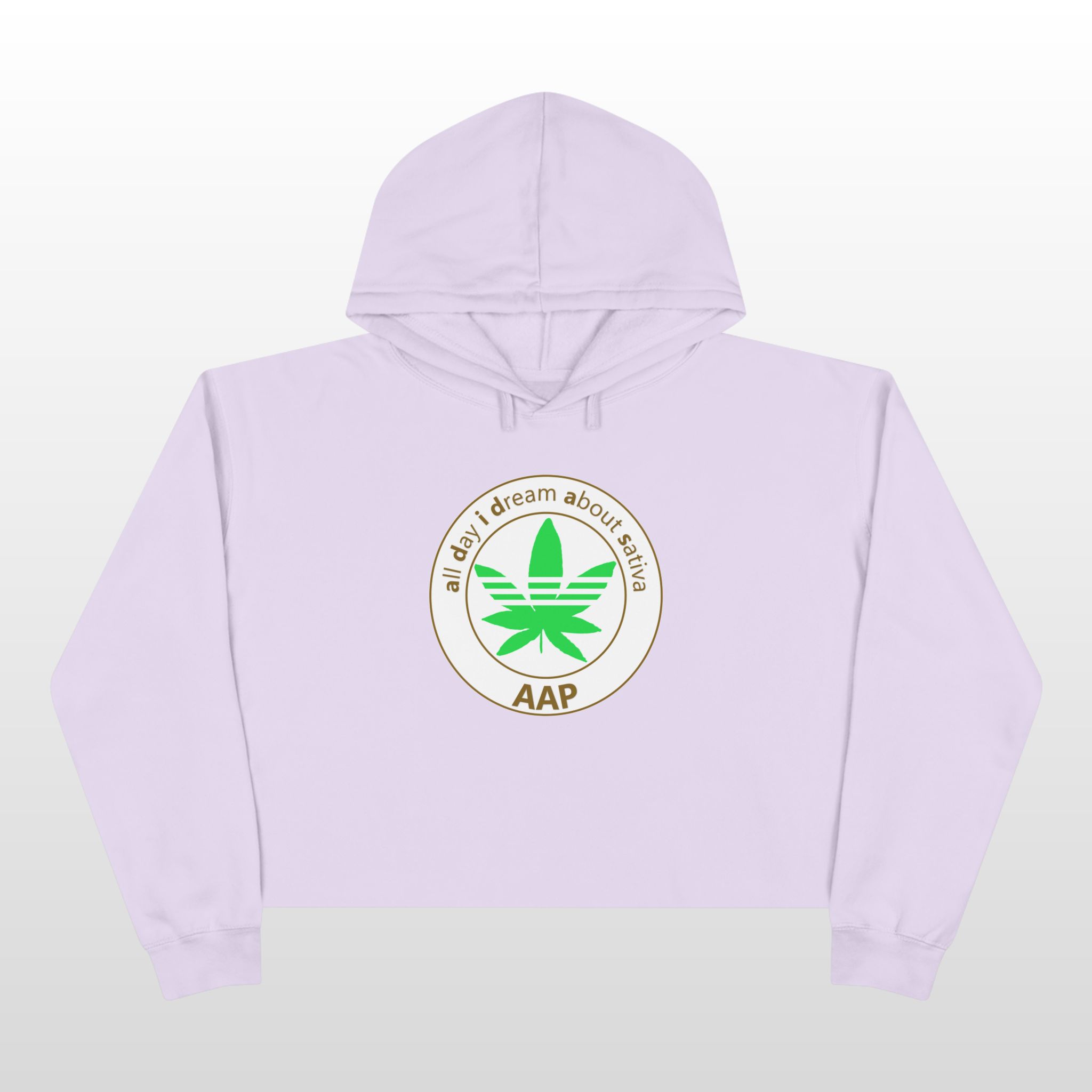 all day i dream about sativa crop hoodie