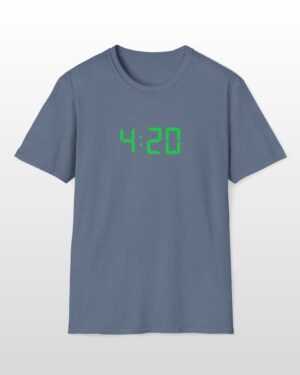 420 digital clock tee