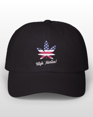 high 'merica! embroidered 420 dad hat