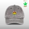 vintage embroidered smile cap retro stoner vibe hat