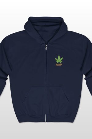aap original embroidered pocket logo full zip hooded sweatshirt