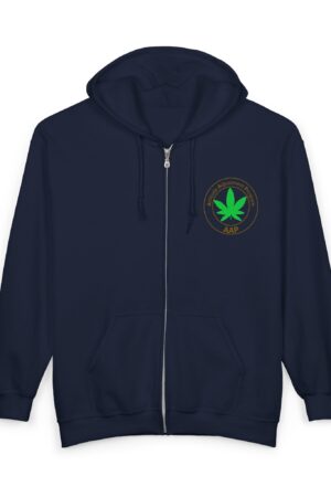 aap original pocket logo 2 sided full zip hooded sweatshirt